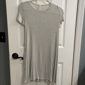 Striped t shirt dress